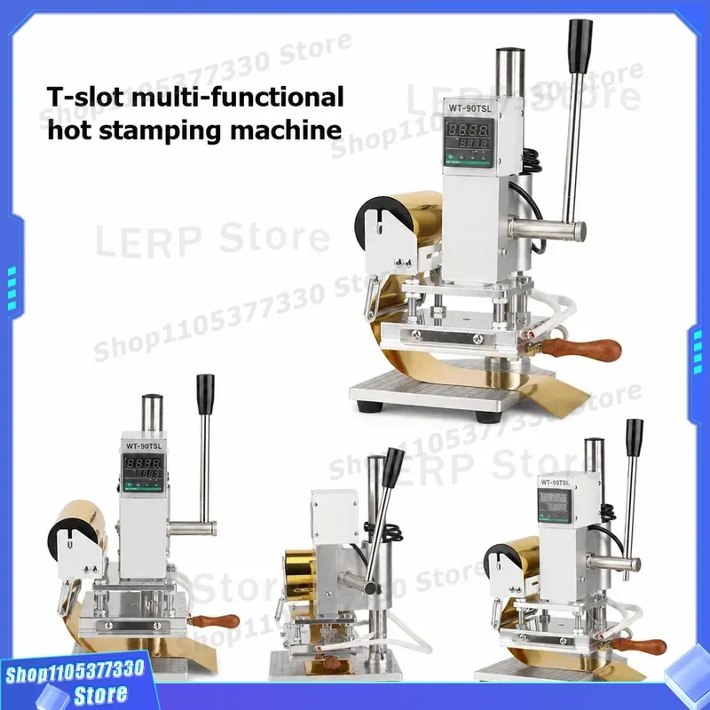 Hot Foil Stamp Machine 110V 220V Leather Wood Plastic Heat Press Personalized Customization High Quality