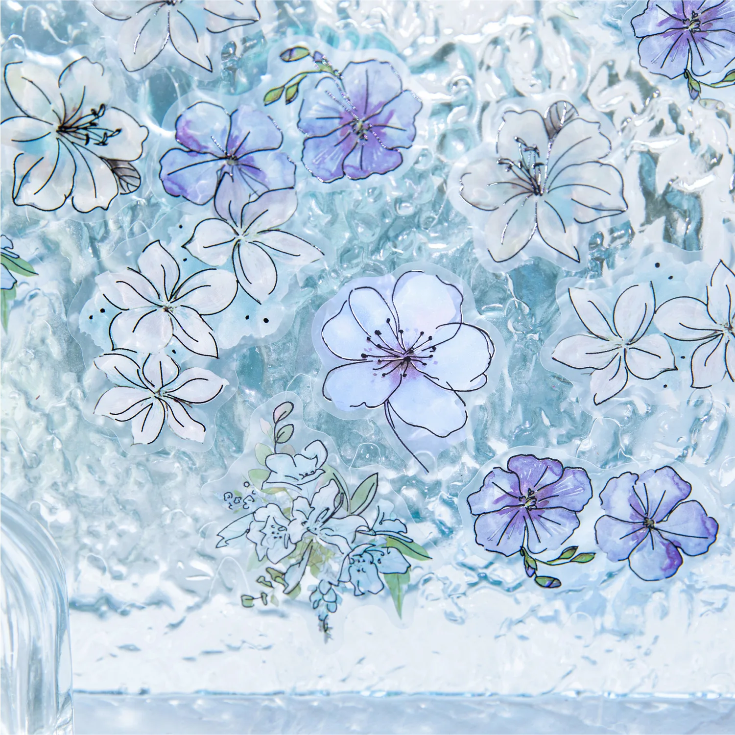 Flor florescendo como um sonho série vintage planta floral paisagem pet adesivo criativo diy diário material colagem papelaria