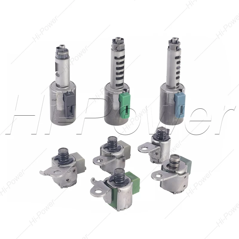 8 PCS Transmission Solenoids Set For AW55-50SN AW55-51SN AF33-5 AW235 RE5F22A Gearbox Solenoid Valve for Saab Alfa Chevy Volvo