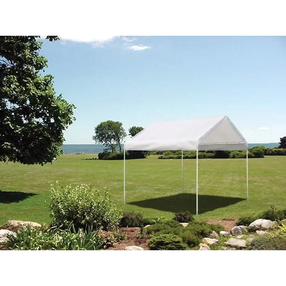 10' x 10' MaxAP Canopy Series Compact Outdoor Easy to Assemble Steel Metal Frame Canopy with 50+ UPF Sun Protection