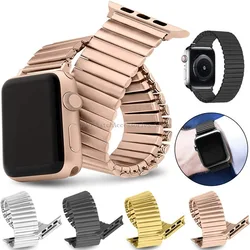 Elastic Smartwatch Band for Apple Watch 8 9 7 45mm 41mm Ultra2 49mm 6 5 4 SE 38mm 42mm 45mm Stainless Steel Strap sport Bracelet