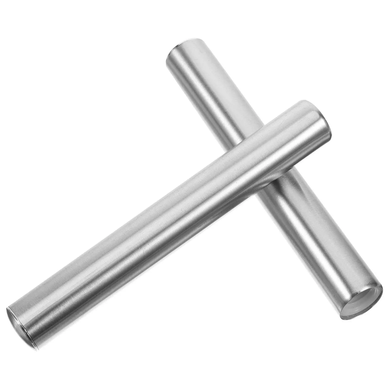 

2Pcs Toilet Brush Pole Handle Stainless Steel Corrosion Resistant Comfort Grip Replacement for Bathroom Cleaning Supplies
