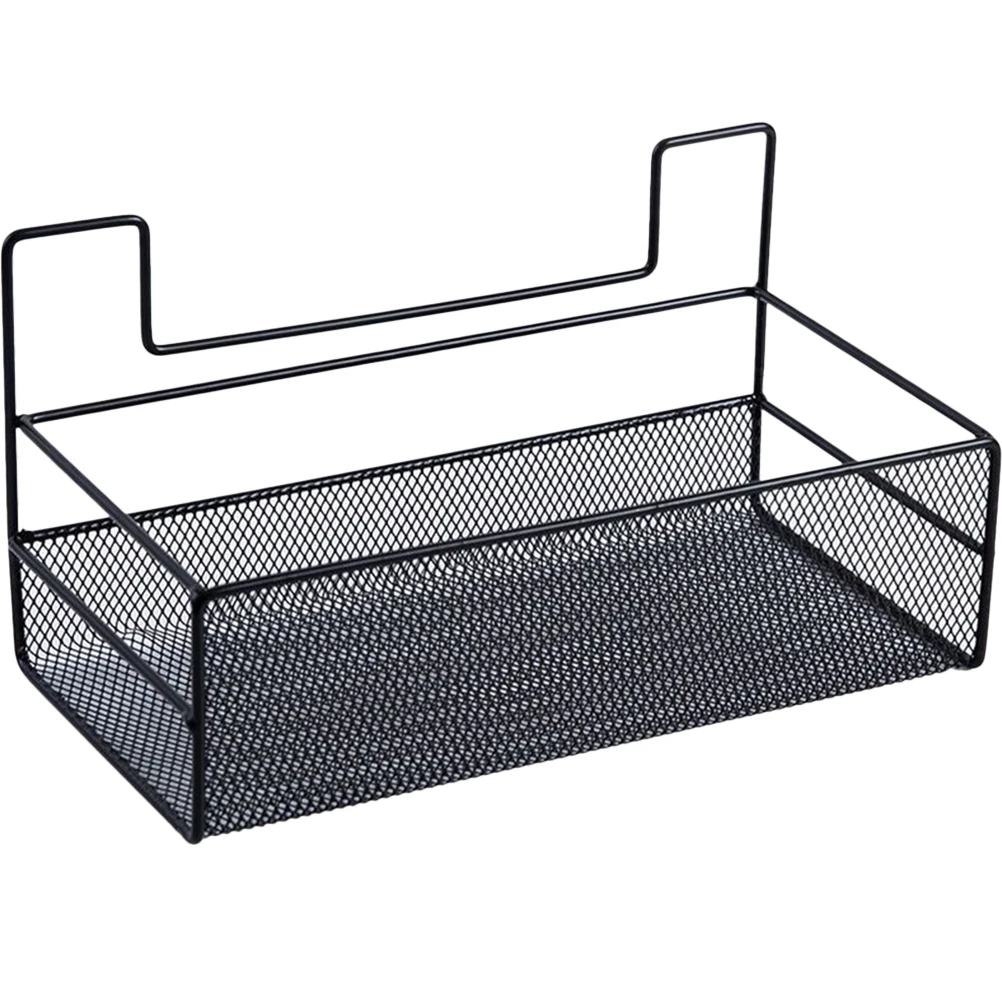 

Wire Wall Shelf Rack Storage Baskets Bathroom Kitchen Organizer Non Punching Strong Load Capacity Pantry Wire Baskets Black