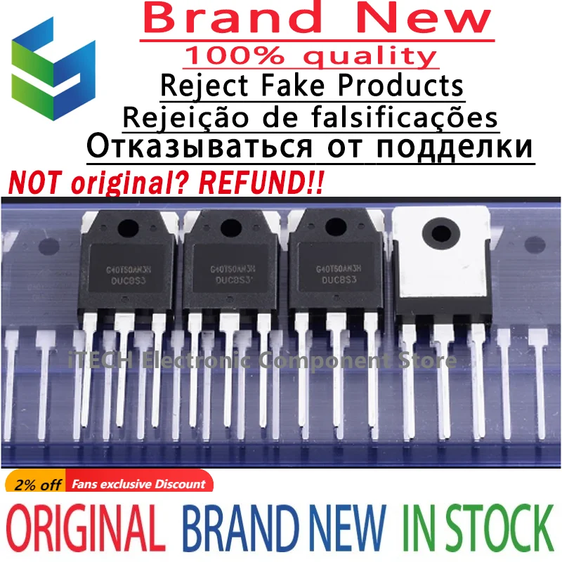 

10pcs/lot Original CRG40T60AN3H G40T60AN3H 40T60 TO-247 IGBT Pipe Welder Usually 40V600V 100% New and Genuine