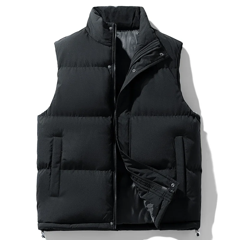 Mens Golf Casual Windproof Puffer Vest Lightweight Warm Sleeveless Golf Course Sports Winter Vest Casual Mens Outerwear
