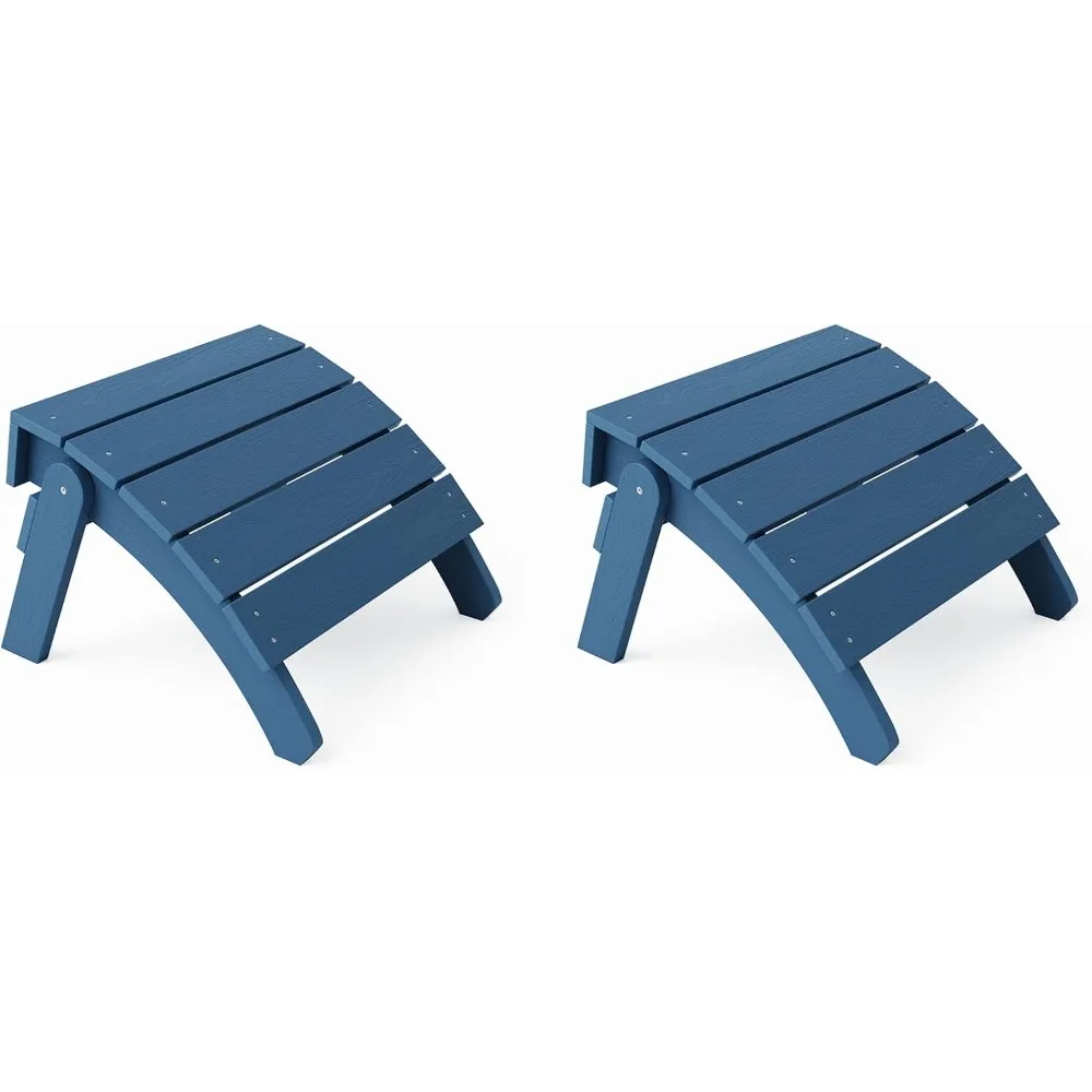 

Adirondack Ottoman Set of 2, Patio Foot Rest, Adirondack Foot Rest, Folding Adirondack Footstool, Weather Resistant for Adirond