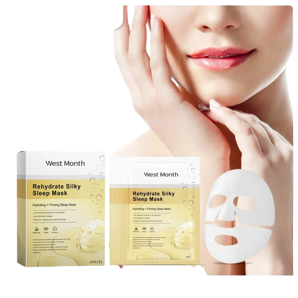 

Radiant Collagen facial mask - Deep moisturizing and fine lines fade, brighten skin, shrink pores and sleep facial mask