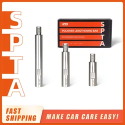 SPTA Stainless Steel Rotary Extension Shaft Set Connector Adapter Angle Grinder Rotary Polisher Extension Shaft Connecting Rod