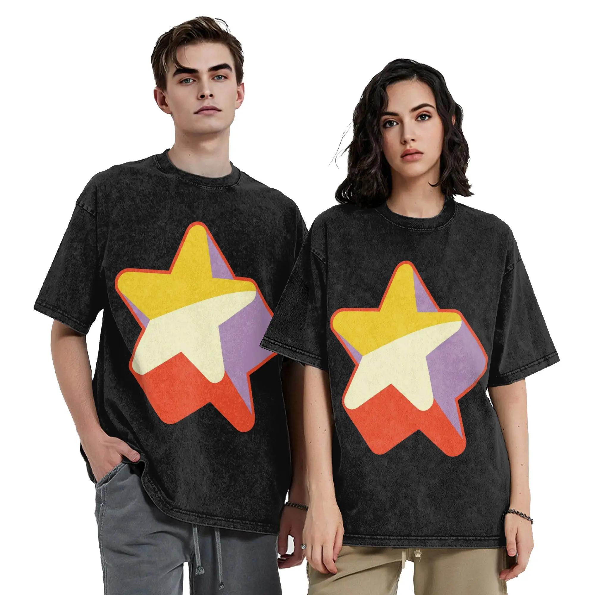 Stevens Universes Anime Washed T Shirt Streetwear Hip Hop Novelty T-Shirt  Tee Shirt Men Women Short Sleeve Street Summer