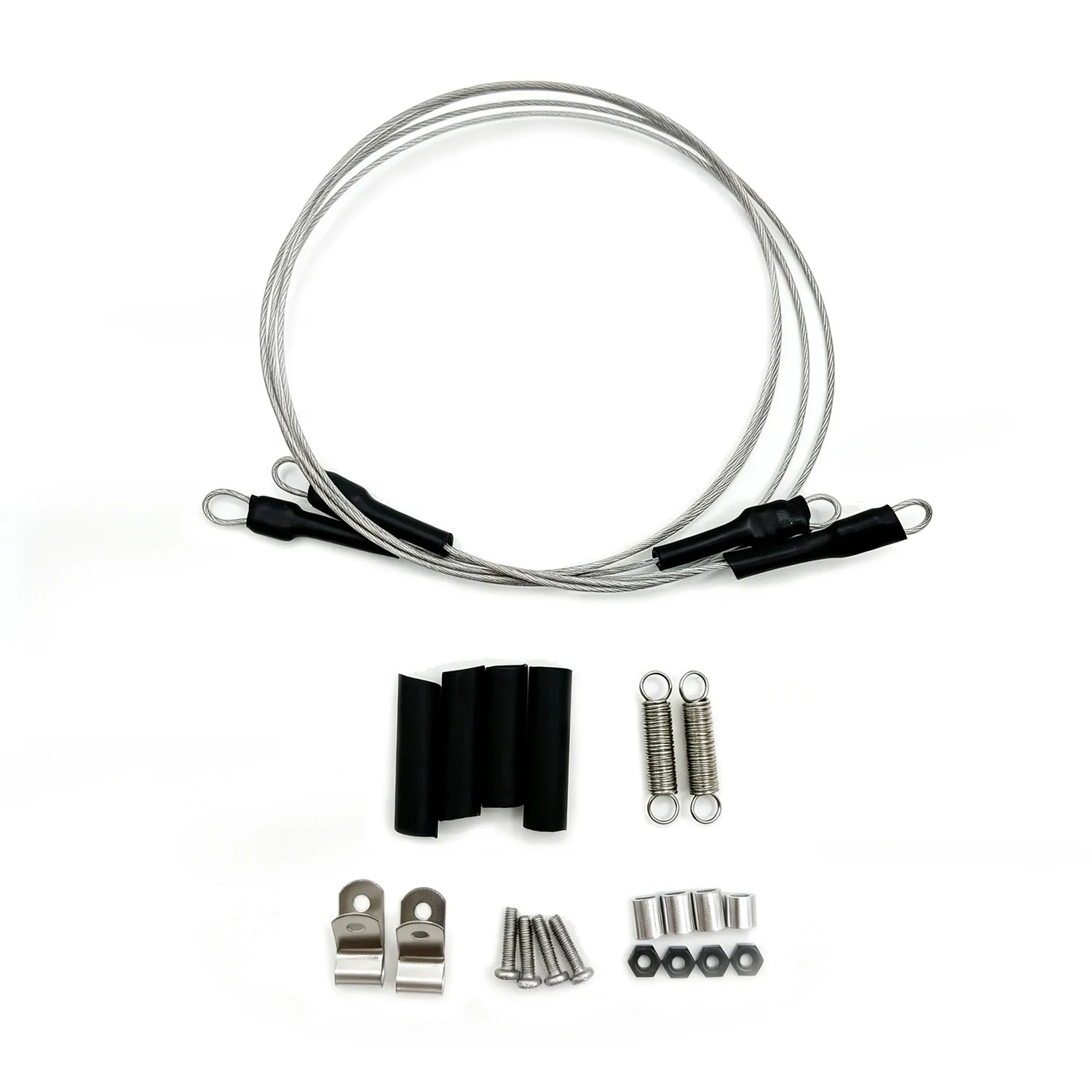 SansanRC 1 Set RC Car Steel Dual Pull Steel Rope Limb Riser for Traxxas TRX-4 TRX4 Axial SCX10 RC4WD D90 Tamiya CC01 RC Crawler