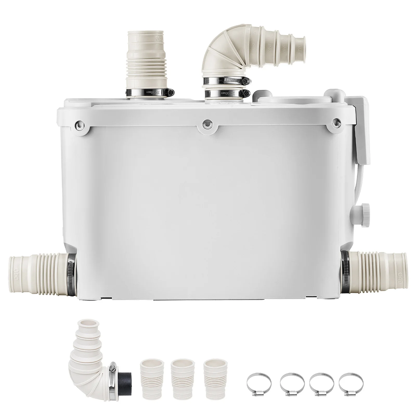 

SucceBuy Насос-мацератор 500 Вт, 29 галлонов в минуту, расход 26 футов/8 м, насос для канализации, туалета для кухни, подвала, душа, раковины, стирки, ванны