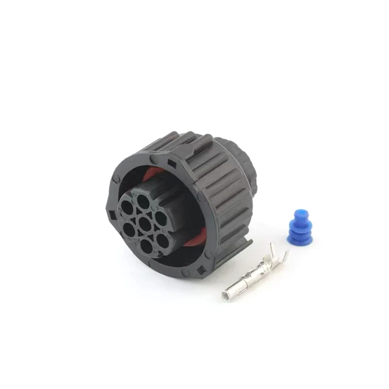 Conector Circular 7 Pines 1718230-1 1-967650-1 - alternate angle