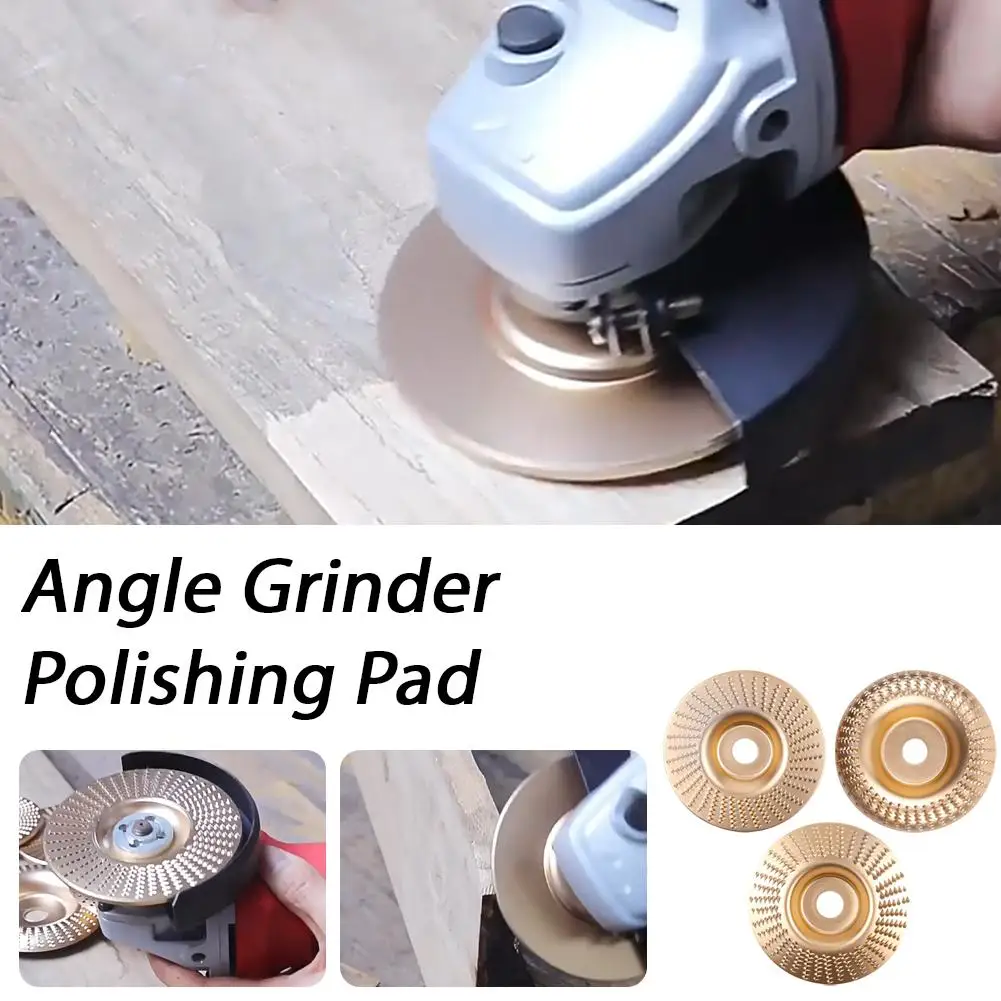 1/3Pc Wood Carving Grinding Wheel Disc Set Curved Surface Fine Polishing Durable Angle Grinder Accessorie for Pine Craft Sanding