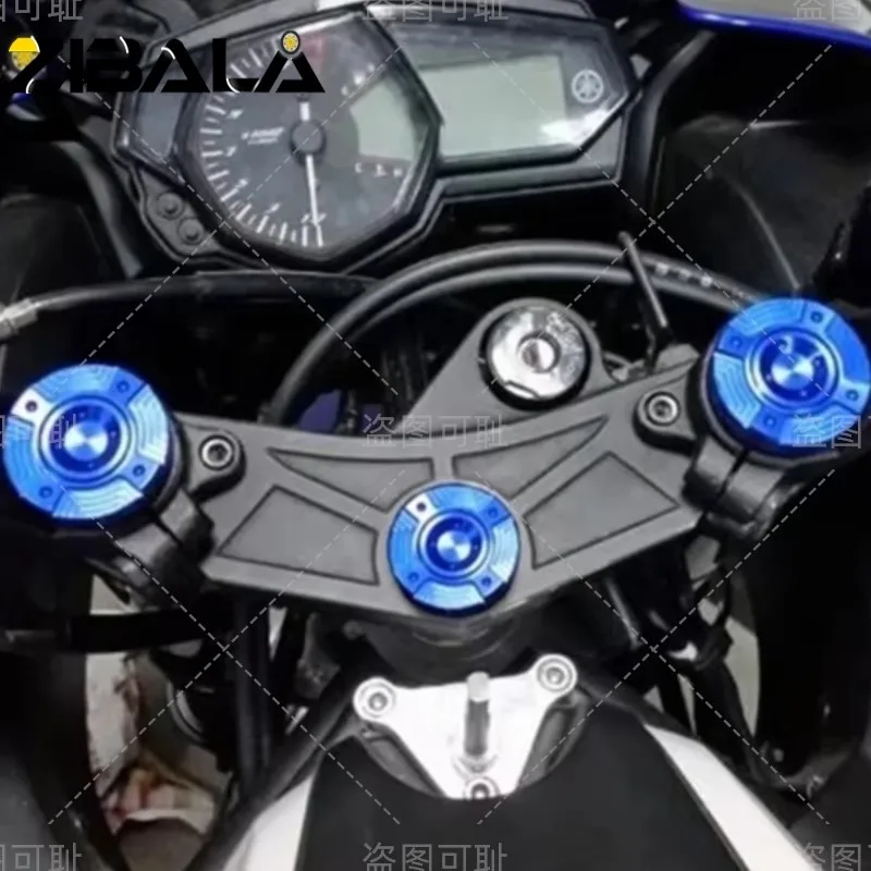 For YAMAHA YZF-R3 YZFR3 MT-03 MT-25 YZF R25 2015-2024 2025 2026 Shock Absorber Fork Top Covers Bolt Caps Motorcycle Accessories
