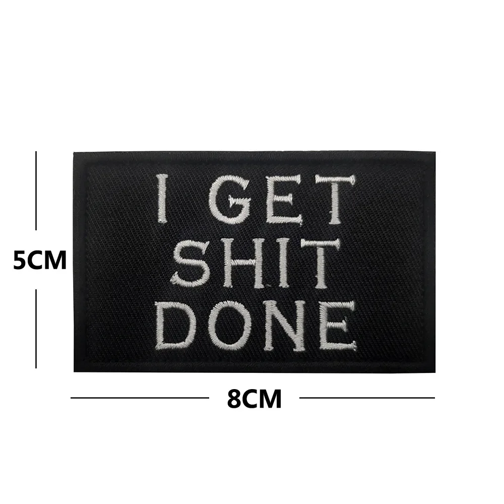 Embroidered Patch AS READY AS I\'M GONNA BE Funny Biker Motorcycles Tactical Motivational Armband Patches Army Airsoft Outdoor