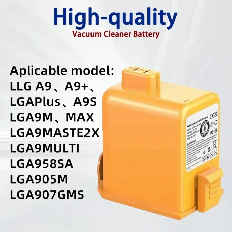 

New 25.2V Battery EAC63382208 EAC63758601 for LG Cord Zero A9 Plus A9 Max A9K Pro A9M A9MASTER2X A9MULTI A9MULTI2X A9PETNBED