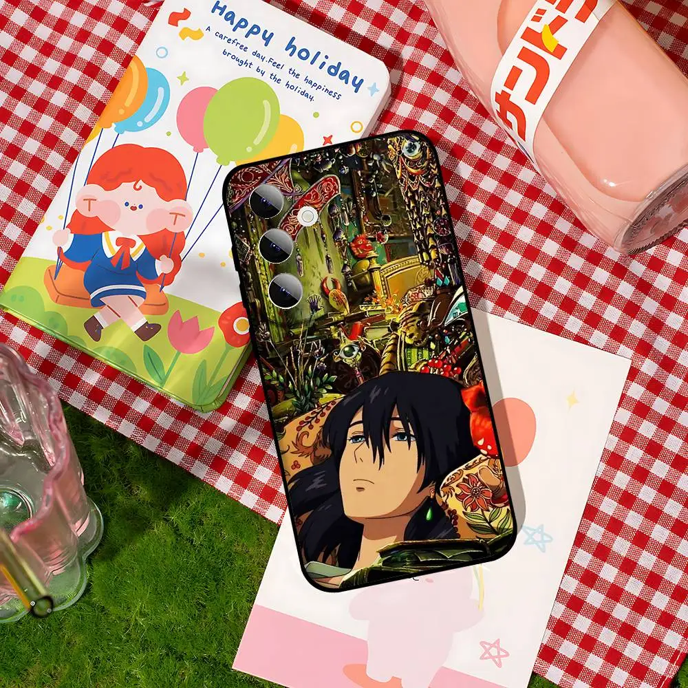 Anime G-Howls M-Moving CastleS Phone Case For Samsung S24/S25/S22 S30/A51 52/Lite/Ultra/5G/Plus/FE - Slim Shockproof Black Prot
