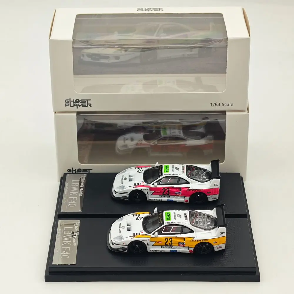 

Ghost Player 1:64 F40 #23 LBWK Racing Sports Model Diecast Metal Car Limited Collection Hobby Gift