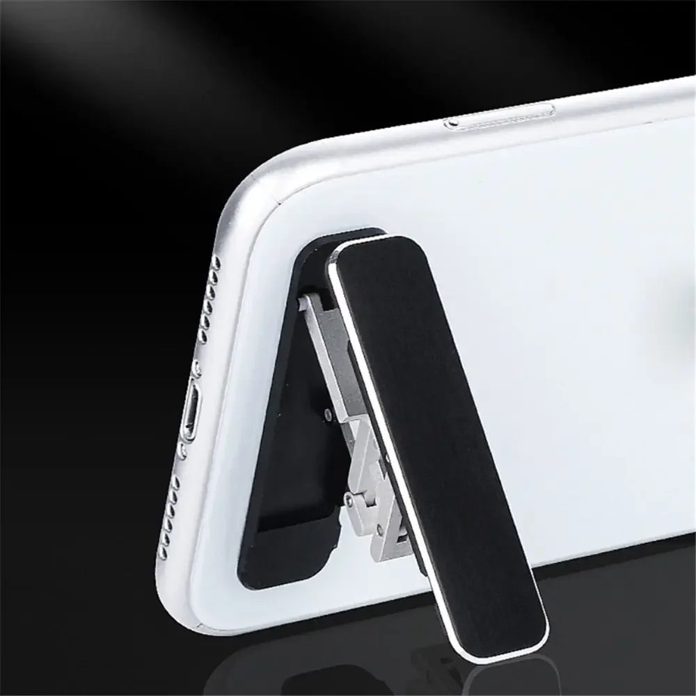 Universal Mini Invisible Foldable Mobile Phone Stand Aluminum Alloy Desktop Mount Material Holder Adjustable Angle For Cellphone