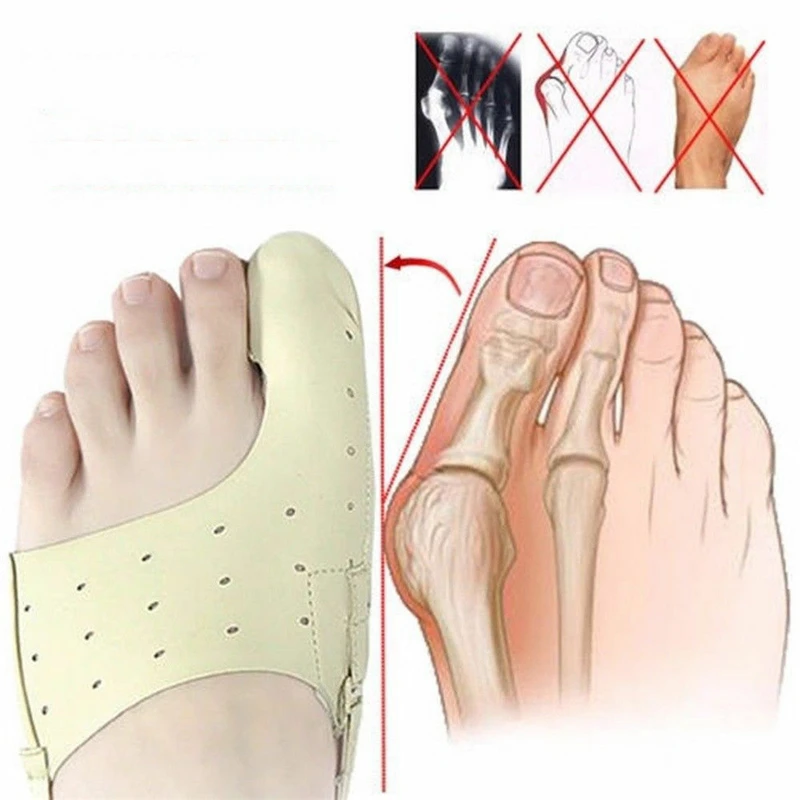 1Pair Bunion Corrector Pad Toe Separator Hallux Valgus Orthotics Feet Bone Thumb Adjuster Correction Pedicure Sock Straightener