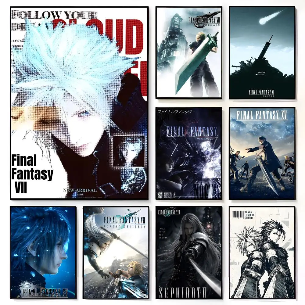 legendary game F-Final Fantasy VII Poster American Film Mural Home Childrens Room Wall Decor Print