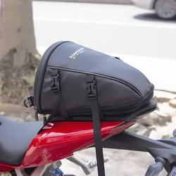 Rear Seat Bag Large Capacity Multifunctional Crossbody Waterproof Bag Motorcycle Saddle Bag for Outdoor Travel Riding Backpack