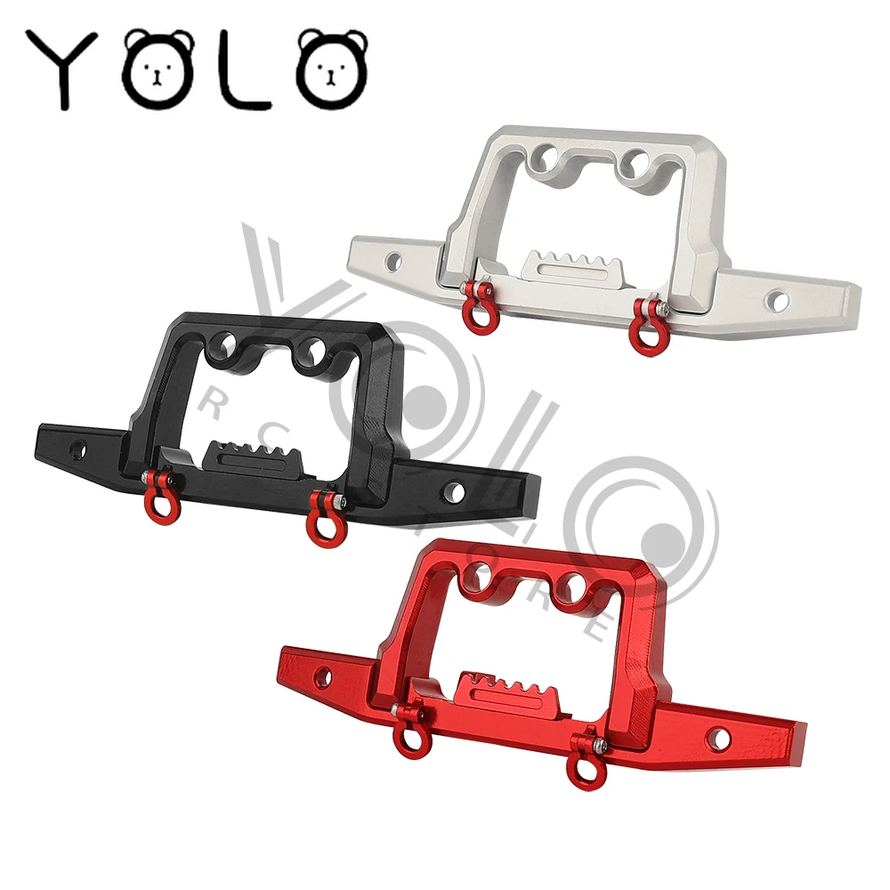 

Aluminum Alloy Metal Front and Rear Bumper for 1/18 RC Crawler Car TRX4M TRX4-M Defender Upgrade Parts