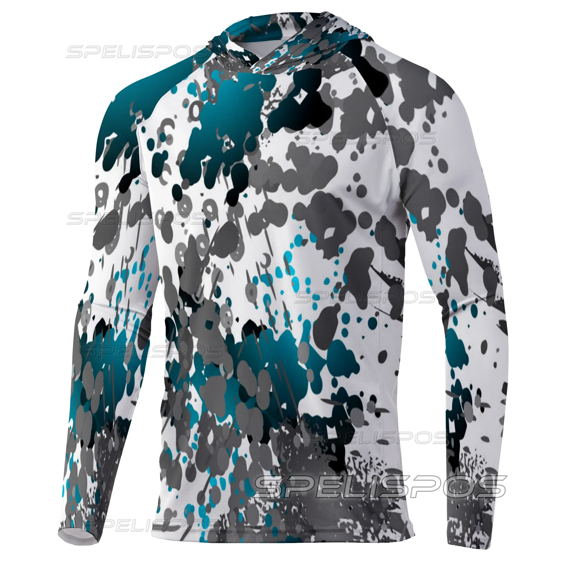 Fishing Shirts Angling Kit Long Sleeve Hoodies Summer UPF 50+ Fish Maillot Tops Wear Beach Gear Yacht Sea Jersey Running Hood