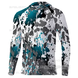 Fishing Shirts Angling Kit Long Sleeve Hoodies Summer UPF 50+ Fish Maillot Tops Wear Beach Gear Yacht Sea Jersey Running Hood