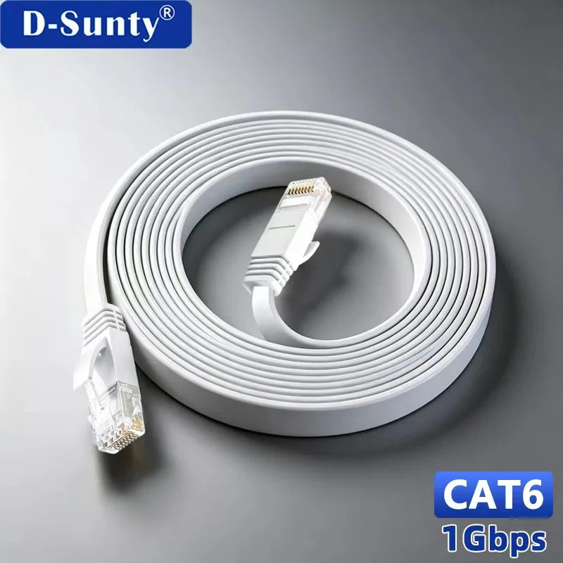 CAT6 Ethernet RJ45 Cable Computer Internet Flat LAN Network Ethernet Choice for IPTV PS5 PS4 Router TV Box Notebook Lan Cable