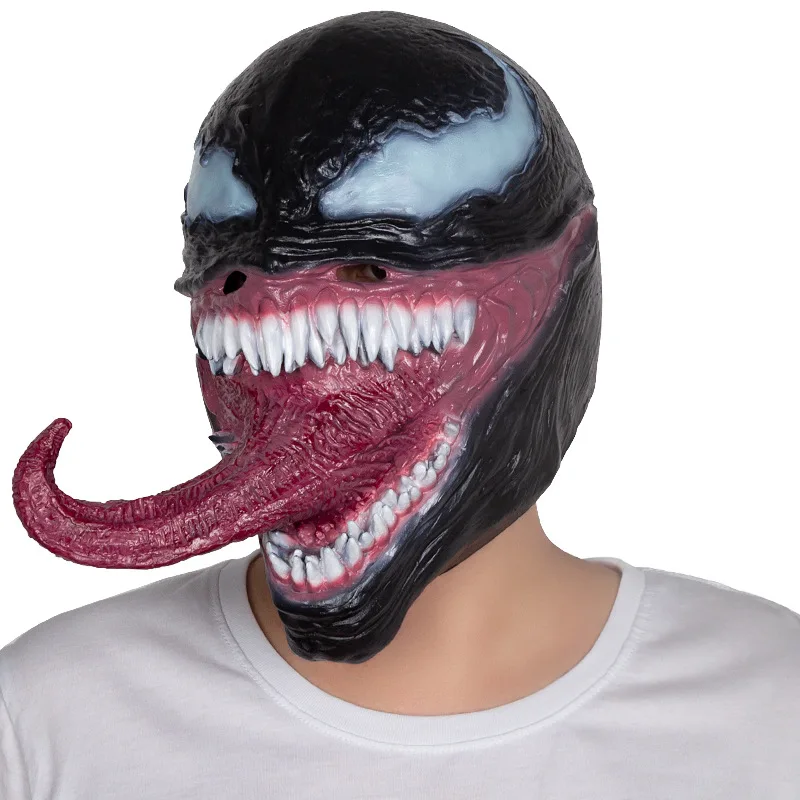 Marvel Venom Mask Movie Peripherals Superhero Cosplay Headgear Halloween Decorative Accessories Children\'s Toys Gifts