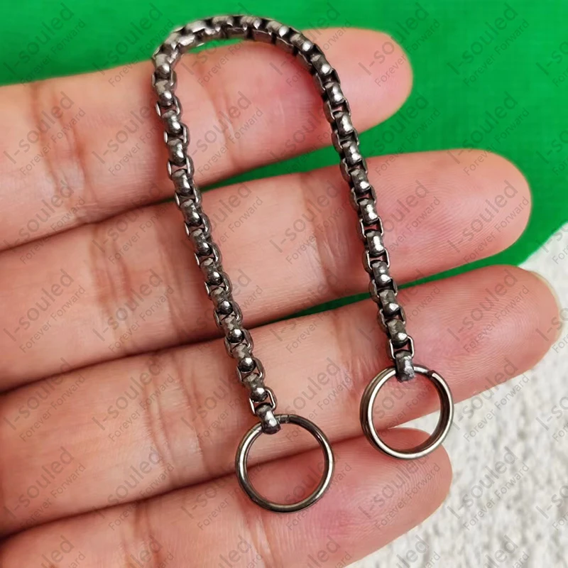 

3 MM Short Box Chain 10cm Pure Titanium Extender Chain Removable Extension Tails Chain DIY Jewelry Making for Necklace Bracelet