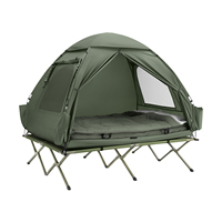 SoBuy OGS32-L 4in1 tent with camping bed sleeping bag air mattress and accessories camping tent 2 people camp bed