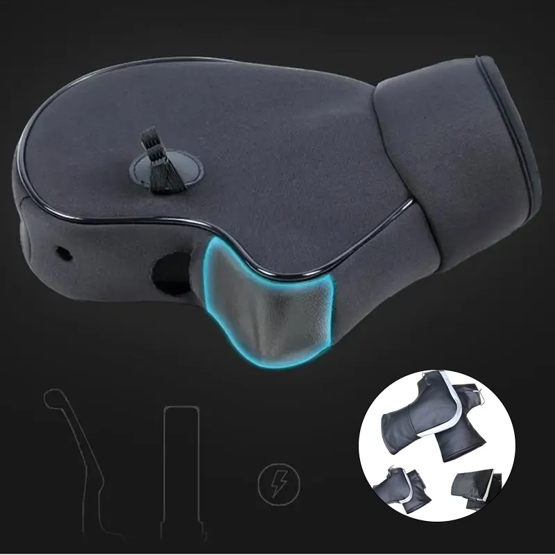 Motorcycle WarmHandlebar Muff Grip Handle Bar Muff Rainproof Riding Protective Winter Scooter Thick  Warmer Thermal Cover Gloves