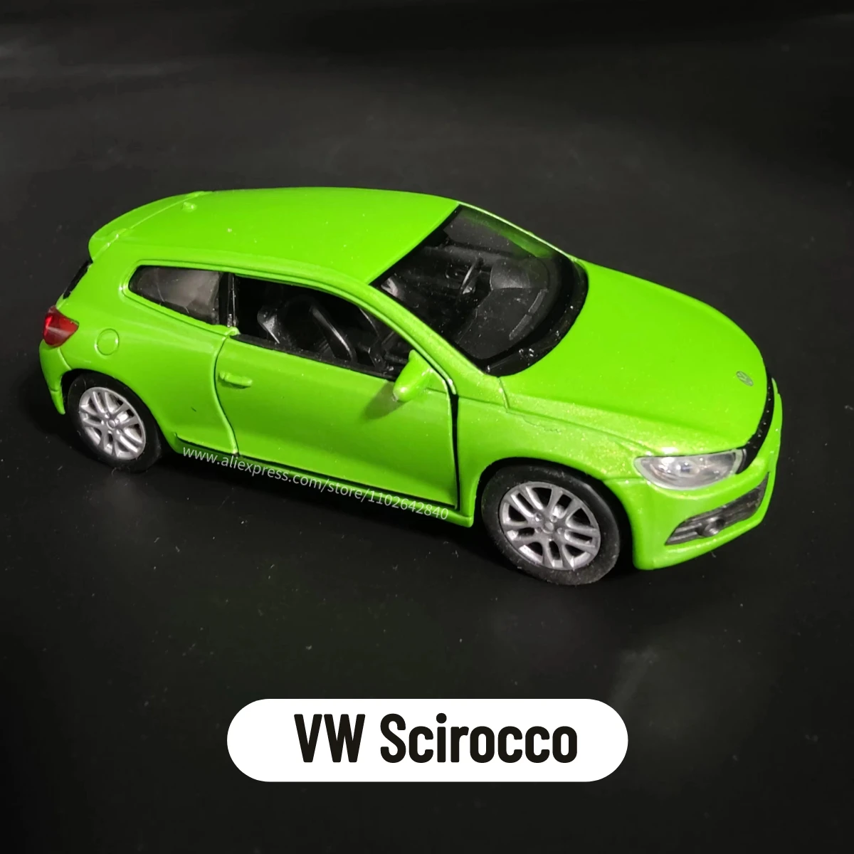 1:36 Car Model Replica VW Scirocco Scale Metal Diecast Miniature Art Vehicle Collection Hobby Xmas Gift Boy Friend Toy