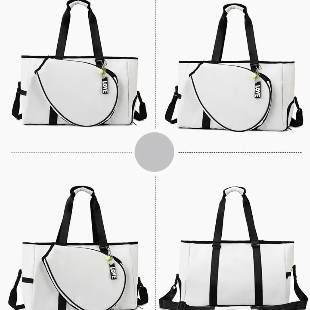 Portable Large Capacity Tennis Handbag Waterproof Durable Badminton Rackets Bag Multifunctional Fitness Shoulder Bag