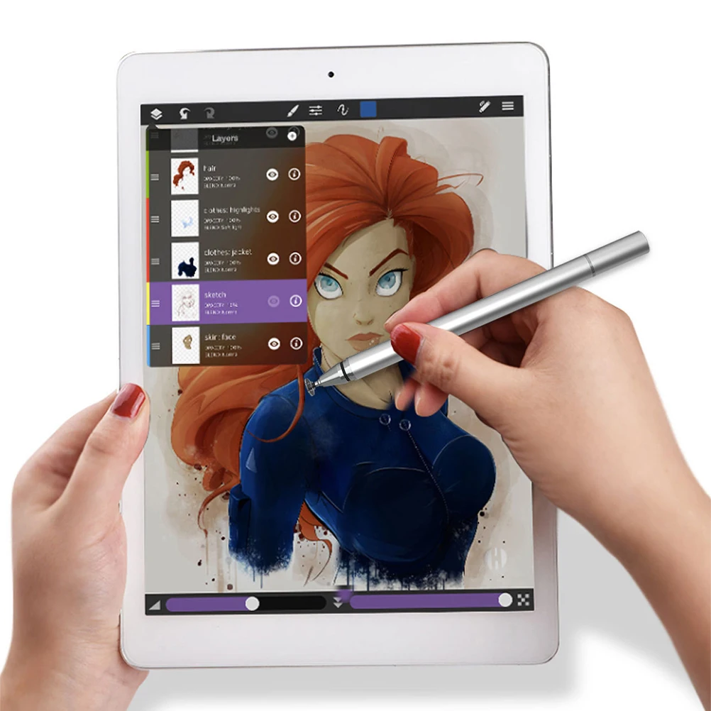 

Durable Capacitive Stylus Pen Environmentally Friendly Material for Screen Interaction Disc Stylus Pen