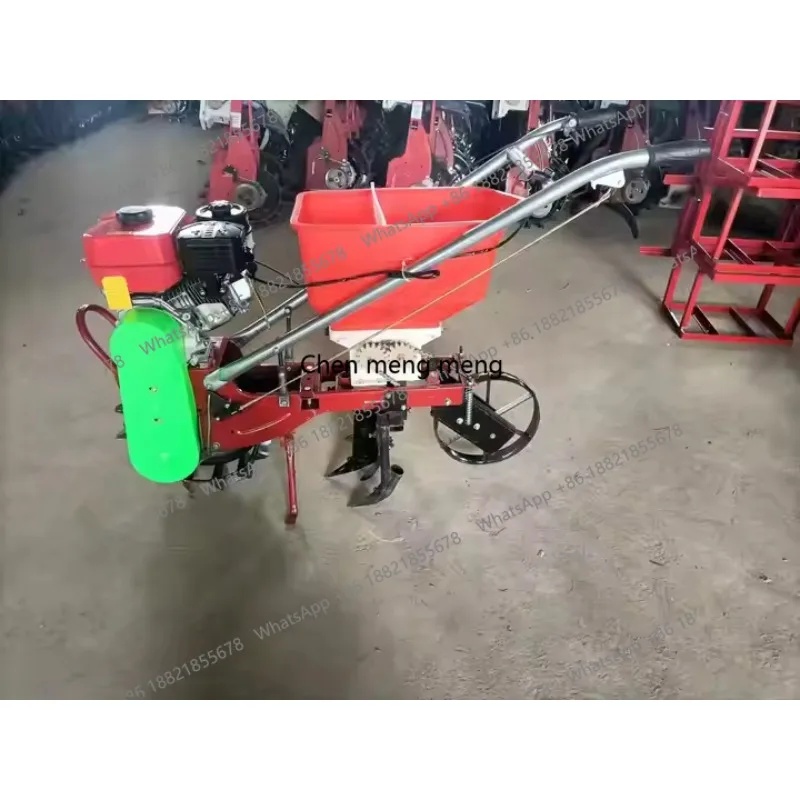 Hand Push Corn Sowing Machine With Gaso line Engine Grain Seeding Planting Fertilizing Machine 3
