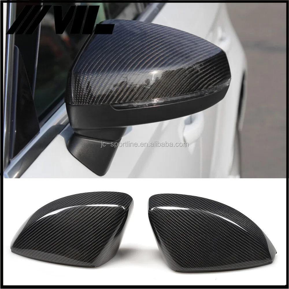 A3 8V RS3 S3 Carbon Fibre Car Side Wing Mirror Cover For Audi Without Side Assist Car Extensio Rocker Panels Lip Splitter Spoile