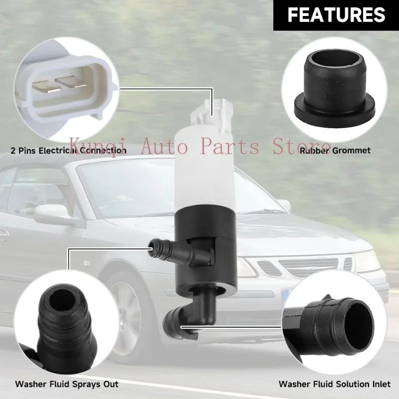 12826943 Windscreen Washer Pump For SAAB 9-3 2002-2015 Land Rover Discovery 2 1999-2004 New High Quality