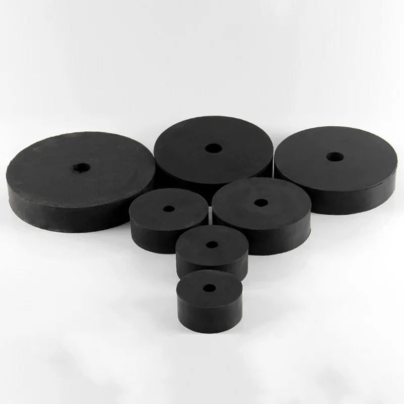 Black PU Polyurethane Round Punching Pad Elastic Cushion Washer Abrasion Pressure Resistant Mechanical Stamping Buffer Gasket