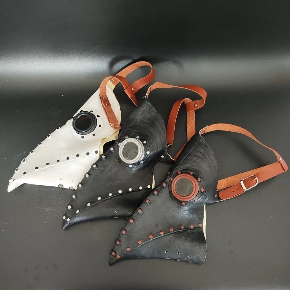 Máscara de pico de plaga de vapor para fiesta de Halloween, estilo Punk, protección facial para la boca de cuervo, vestido de bola, juego de rol, máscara de Terror de Doctor