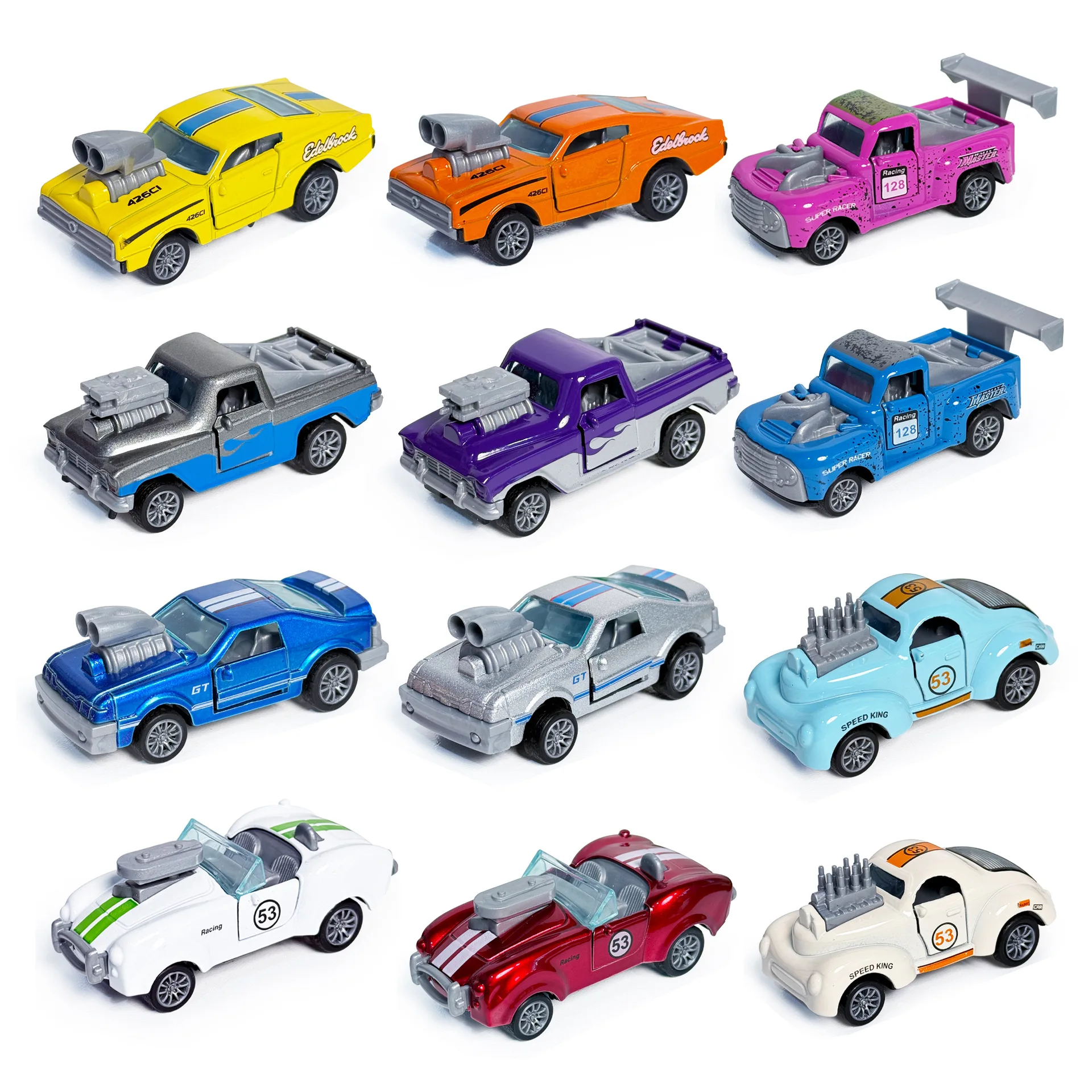 

Blind Box 1:60 Alloy Car Model Sports Car Double Door Power Return Children's Toy Car Mini Model Gift