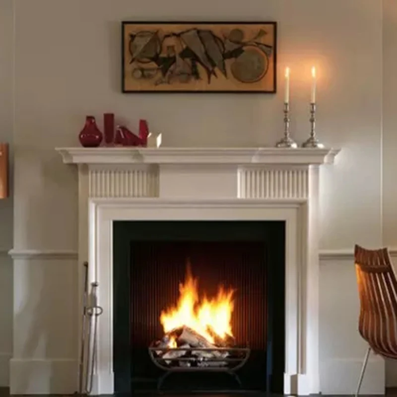 Soporte para TV, chimenea, habitación interior, hogar, piedra decorativa, chimenea de mármol blanco a la venta