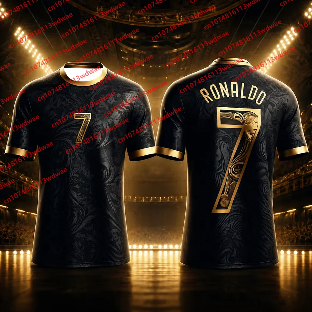 New Hot-Selling Cristiano Ronaldo Fan Commemorative Sports Jersey Quick-Dry Kids T-Shirt Applicable Football Matches Tracksuit view 5