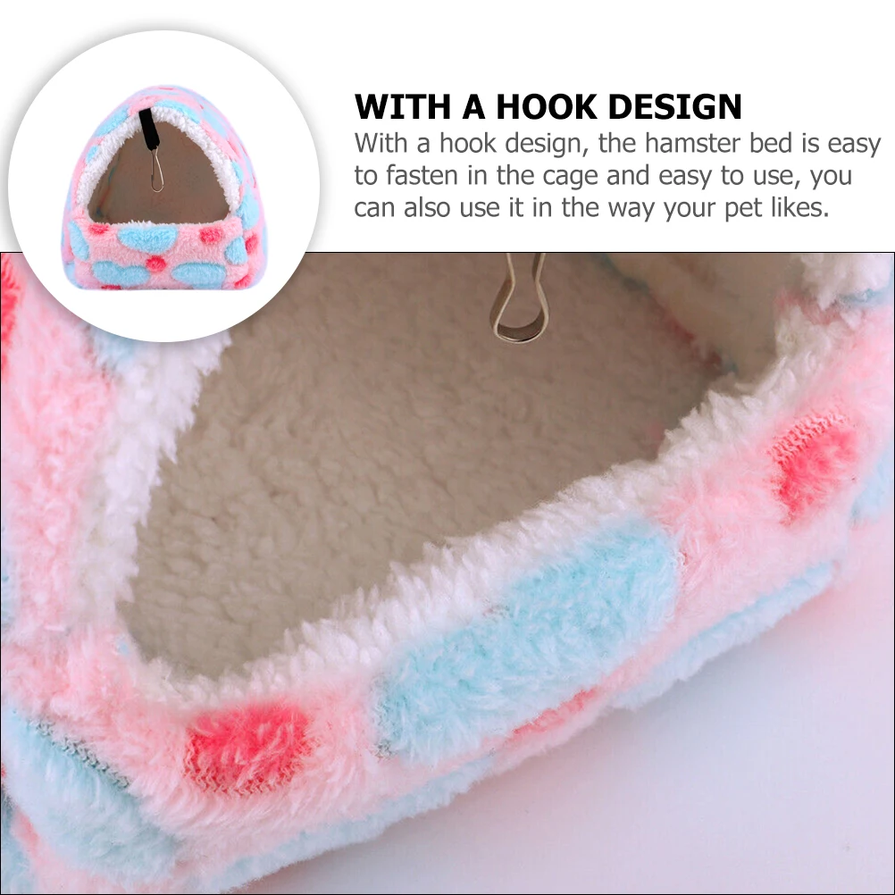 

Hamster Hanging Hammock Bed Soft Flannel Cotton Guinea Pigs Rat Cage Hedgehog Reusable Easy Clean Safe Warm Pet
