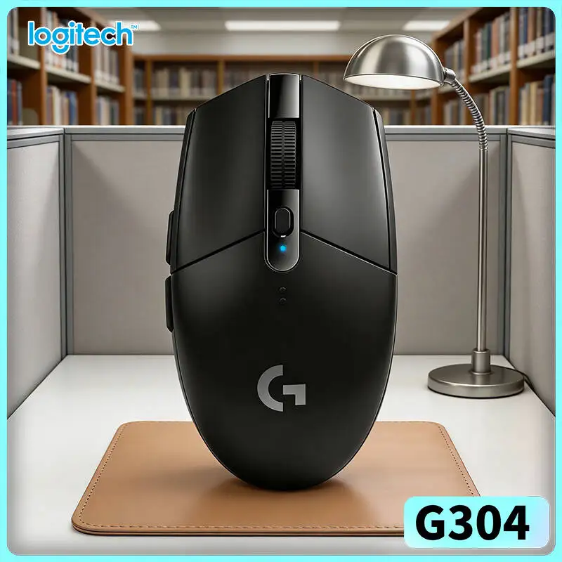 Logitech G304 Wireless Mouse LIGHTSPEED Tech 12000 DPI HERO Sensor 1ms Response 9-Month Battery Creative Easy Setup Users