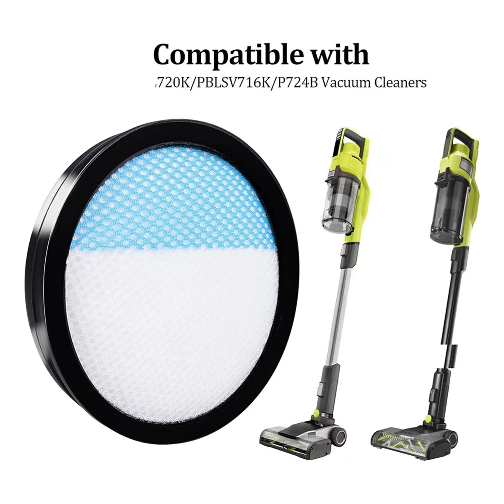 

2025 Trend 4X Vacuum Cordless 18V Filter Replacement Filter Replacement For Ryobi 18V ONE 1 +Cordless Stick Vacuum PBLSV716K