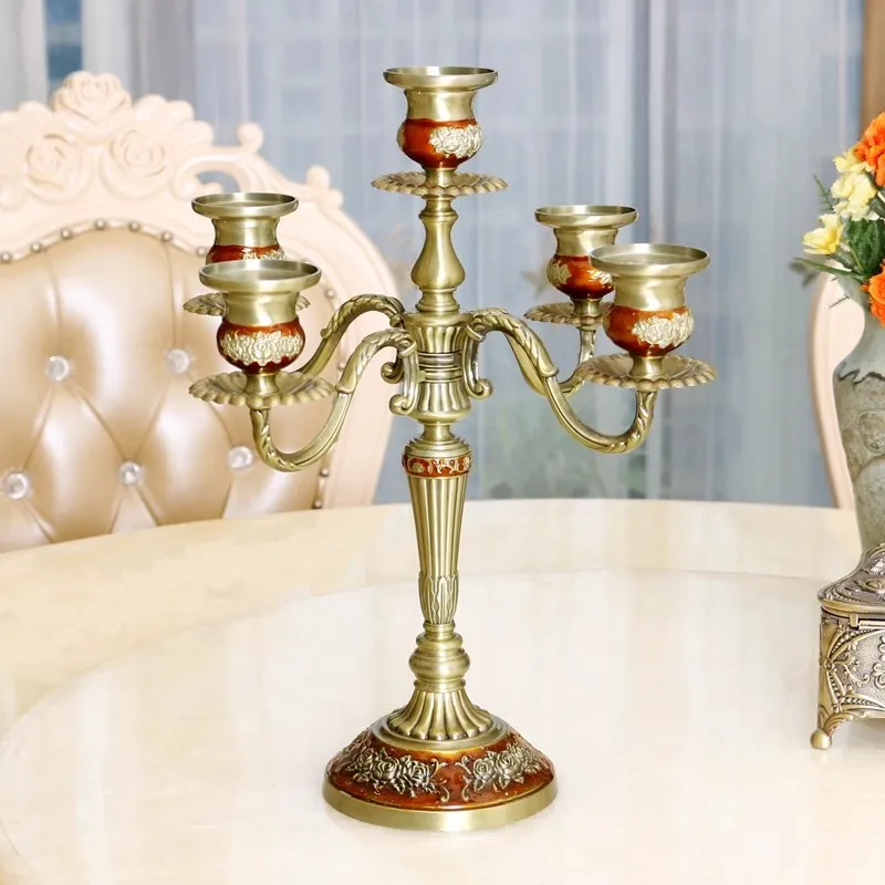 

Accessories Home Decor Candle Holder Candlesticks Menorah Goth Candle Holder Warmer Lamp Candelabros Para Velas Centerpieces ZT