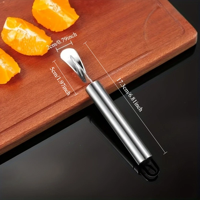 1/3 Set of Stainless Steel Citrus Peeler Tools Multi-Functional Orange and Lemon Peeling Knife Kitchen and Cocktail Fruit Peeler 6